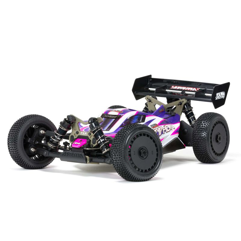 1/8 TYPHON 6S TLR Tuned 4X4 Roller Brushless Buggy, Pink/Purple