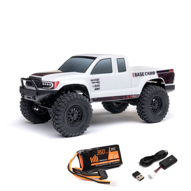 1/24 SCX24 Base Camp 4WD Rock Crawler Brushed RTR with Battery & Charger