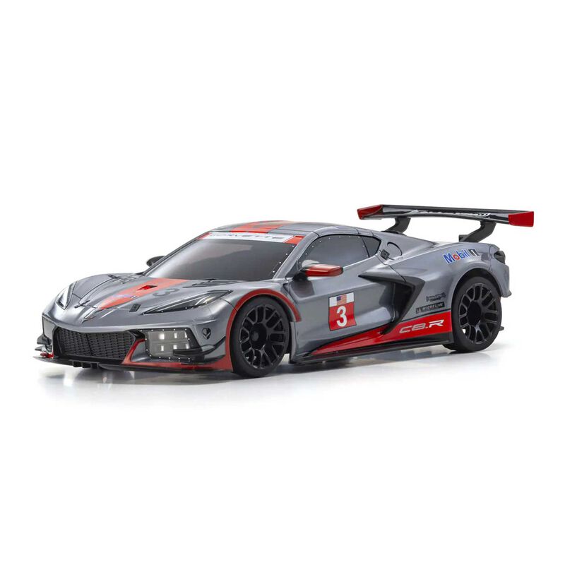 1/28 Chevrolet Corvette C8.R MR-04 MINI-Z RWD RTR, Guntmetal/ Red