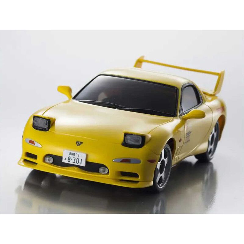 1/28 Initial D Mazda RX-7 FC3S 2WD On-Road First Mini-Z RTR, Yellow